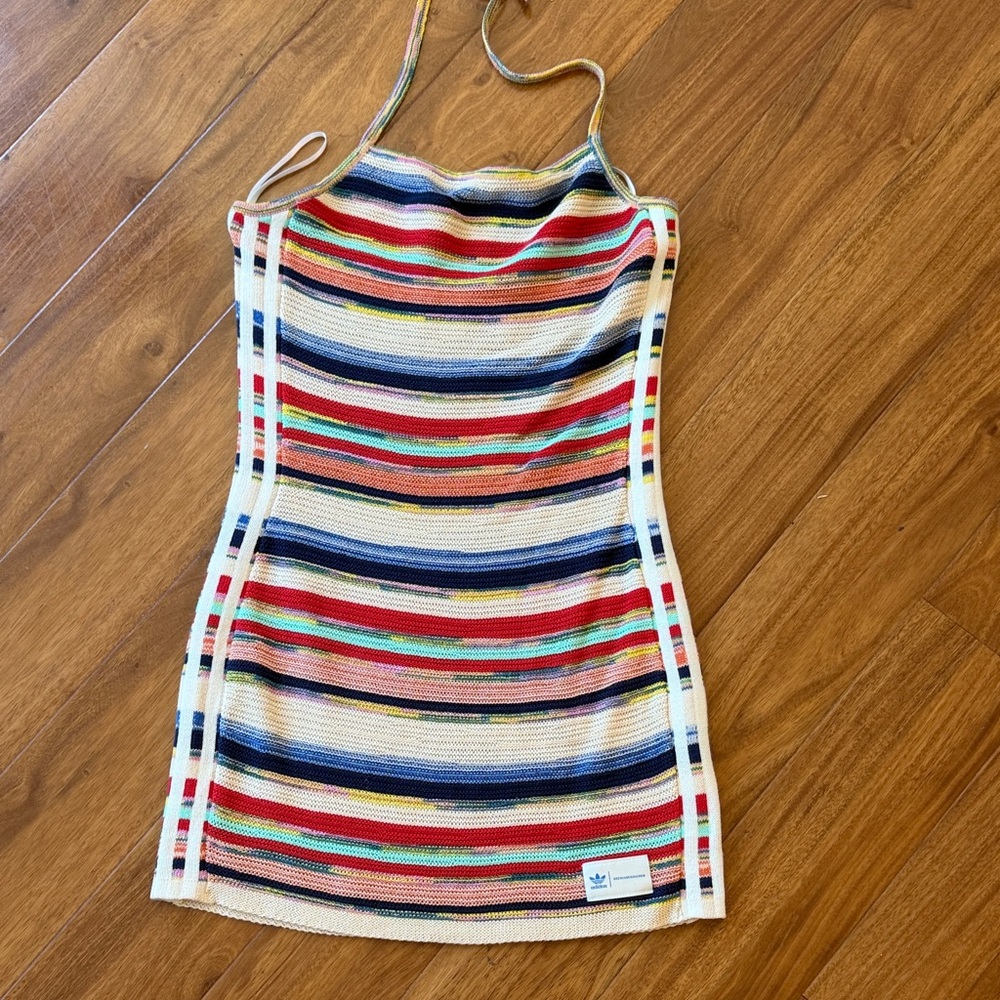 Adidas&Kseniaschnaider Multicolor Knit Halter Dress